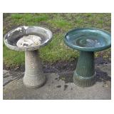 2 Bird Baths