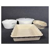 CorningWare Buffet Server (2) Ceramic Bowls (2)