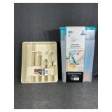 2PK Storage Dispensers, Plastic Cutlery Tray