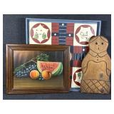 Habersham Plantation Wooden Art Doll, Vintage