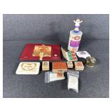 Postal Stamps, Stamp Board, Stamps (9) Floral
