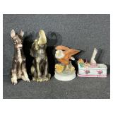 Naughty Nodder Ashtray, Ceramic Figurines