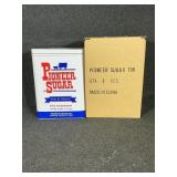 Pioneer Sugar Tin Saginaw, Michigan Holds 5lbs