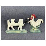 Heritage Rooster Wall Plaque, Cow Cast Iron