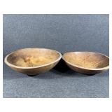 Primitive Wooden Bowls (2)