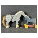 Wooden Horse, Horse Pull Toy