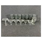 Assorted  Glasses & Sherbet Cups