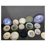 Assorted Decorative Plates, Tin Serving Bowl
