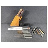 Knifes, Knife Block, Knife Sharpener
