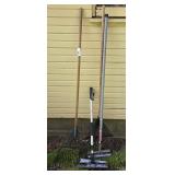 Metal Leaf Rakes(2), Window Squeegee(2)