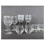 Wine Glasses (5) Small Drinking Glasses