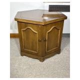 Hexagonal Storage Accent End Table