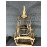 Victorian Wood and Wire Birdcage Domed Top