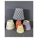 Ceramic Jug Lamp Terracotta Colored W/Extra Shades