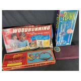 Electric Woodburning Kit, Scrabble, KerPlunk Game