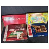Careers, Solotaire, Operation & Booby-Trap Games