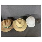 Straw Hat, Cowboy Hat, White Safety Hard Hat,