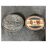 B&W Co-op Belt Buckle, Farm Bureau Belt Buckle