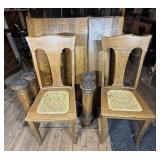 Solid Wood Rectangular Dining Table w/ 2 Chairs