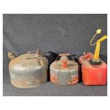 Metal Gas Cans(2), Plastic Gas Can