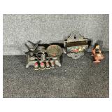 Cast Iron Miniature Doll&Desk, Letter Holder