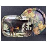 Vintage Tin Trays (2)