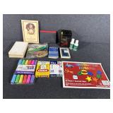 Note Pads (5) Erases, White Out (2) Markers,