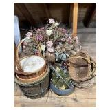 Whicker Baskets, Dry Flower Arrangement