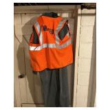Orange Safety Vest XXL, CoverAlls XL