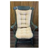 Green Wooden Rocking Chair