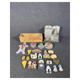Aluminum Cookie Cutters (4) Fridge Magnets (22)