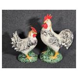 Ceramic Rooster & Hen