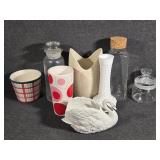 Assorted Vases & Glass Jars