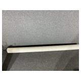 Partial Roll Of White Tablecover-Plastic