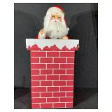 Santa in A Chimney Decoration