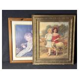 Knitting Lesson Art Print, Best Friends