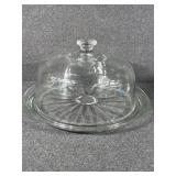 Vintage Glass Dome Cake Stand