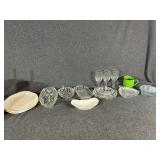 Candy Dishes,Relish Trays, Serving Platters (2)