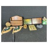 Screen Door Trim, Mail Holder, Wooden Plaques(3)