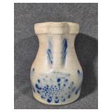 Beaumont Pottery Stoneware Pitcher with Cobalt