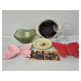 22K Gold Trim Plate, Butterfly Trinkets Tray