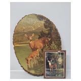 Live Edge Deer Wall Plaque, Deer 5x7 Plaque