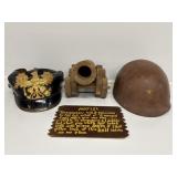 Military Helmet, Imperial German Helmet, Canon