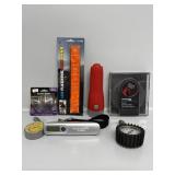 LED Flashlight Arm Band, Tire Gauge, Flash Light
