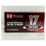 Hornady 17 Win Super Mag 20 GR. V-Max Ammo