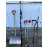 Walking Cains (3) Snow Shovel, Red Reflector