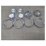 Buick Chrome Hubcap(2), 14in Wheel Covers (4)