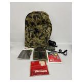 Camo Bag, Field Dressing Gloves, Range Finder