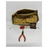 Fishing Bag, Weights, Hooks