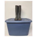 Various Boots with Tote